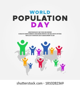 World Population Day Vector Design Illustration For Celebrate Moment