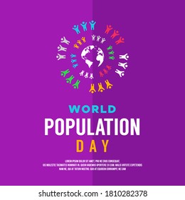 World Population Day Vector Design Illustration For Celebrate Moment