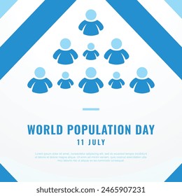 Día Mundial de la Población Ilustración de Diseño de Vector