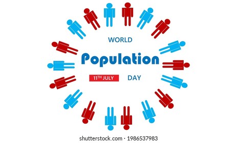 Ilustración de vectores del Día Mundial de la Población