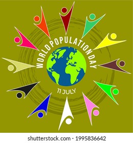 World Population Day - vector illustration and design.