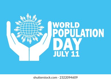 World Population Day Vector Illustration. July 11. Suitable for greeting card, poster and banner