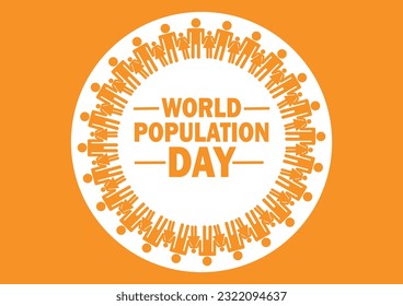 World Population Day. Vector Illustration Suitable for greeting card, poster and banner.