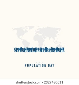 Weltbevölkerungstag, Vektorgrafik