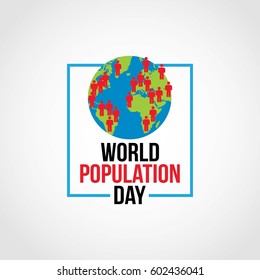 World Population Day Vector Illustration. Suitable for Greeting card, poster and banner.