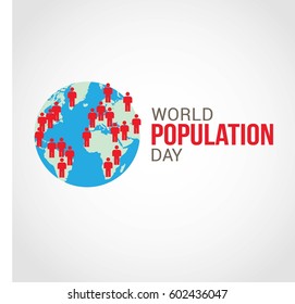 World Population Day Vector Illustration. Suitable for Greeting card, poster and banner.