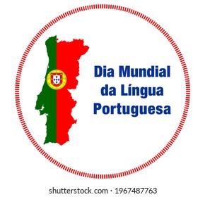 World Portuguese Language Day. World Portuguese Language Day vector. Celebration of the Portuguese language. plain design. flat illustration. translation: World Portuguese Language Day