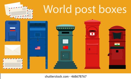 World Post Boxes and Envelopes 