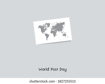 día mundial de post. 9 de octubre. ilustración vectorial.