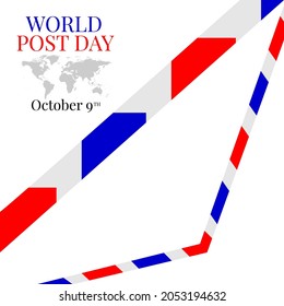 world post day concept. illustration vector