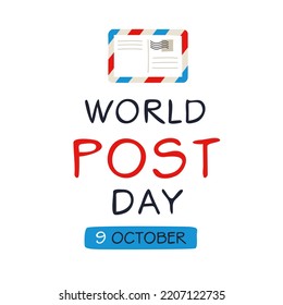 World Post Day, held on 9 October.