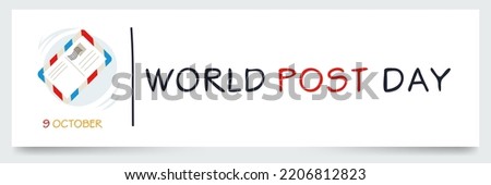 World Post Day, held on 9 October.