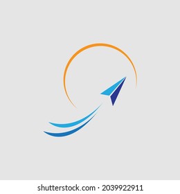 World Post Day logo illustration design on gray background