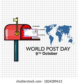 Día Mundial del Post, afiche y pancarta