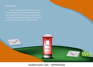 world post day web banner. illustration vector