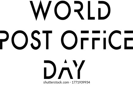 World post office day t-shirt Design, illustration SVG cut files easy Edit, Quotes - International day