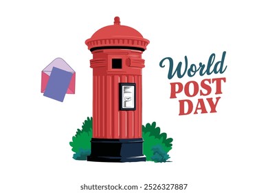 World postal day vector illustration