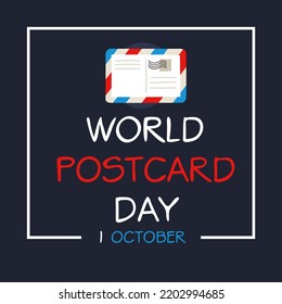 World Postcard Day, held on 1 October.