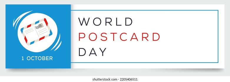 World Postcard Day, held on 1 October.