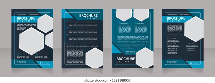 World power networks engineering blank brochure design. Template set with copy space for text. Premade corporate reports collection. Editable 4 paper pages. Calibri, Arial fonts used