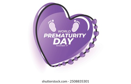 World Prematurity day. background, banner, card, poster, template. Vector illustration.