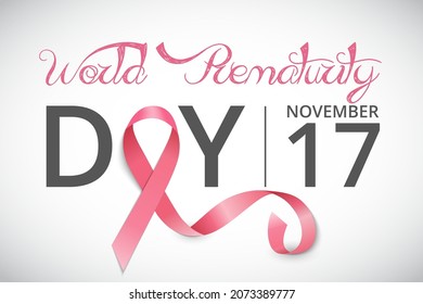 World prematurity day good for world prematurity day celebration. flat design. flyer design. Flat illustration.
