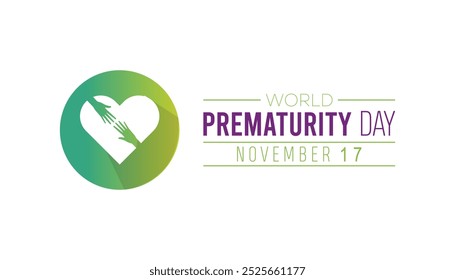 World Prematurity Day is observed every year on November. Medical Healthcare Awareness concept. background, placard, banner template Vector illustration design.