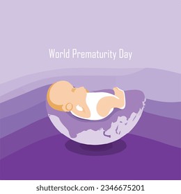 Concienciación sobre el vector del Día Mundial de la Premadurez