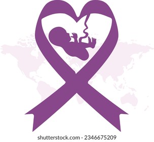 World Prematurity Day Vector Illustration Awareness