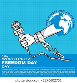 Día Mundial de la Libertad de Prensa, 3 de mayo, cartel y cartel