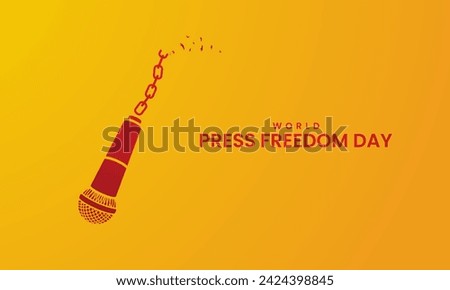 World Press Freedom Day or World Press Day. 3D illustration
