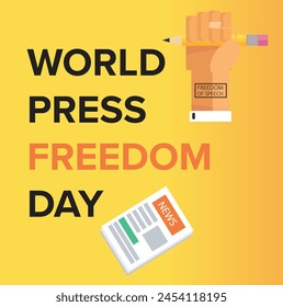 World Press Freedom Day Banner | Vector Illustration