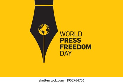 World press freedom day concept vector illustration. World Press Freedom Day or World Press Day to raise awareness of the importance of freedom of the press. End Impunity for Crimes against Journalism - Shutterstock ID 1952764756