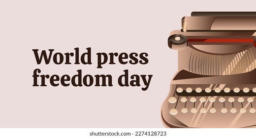 World press freedom day concept vector illustration. World Press Freedom Day or World Press Day to raise awareness of the importance of freedom of the press. End Impunity for Crimes against Journalism