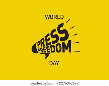 World press freedom day concept vector illustration. World Press Freedom Day or World Press Day to raise awareness of the importance of freedom of the press. End Impunity for Crimes against Journalism