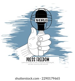 Concepto del Día Mundial de la Libertad de Prensa