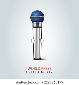 World press freedom day concept. Just World Press Day to raise awareness of the importance of freedom of the press.