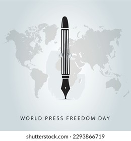 World press freedom day concept. World Press Freedom Day or World Press Day to raise awareness of the importance of freedom of the press. End Impunity for Crimes against Journalism