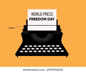 World press freedom day concept vector illustration. World Press Freedom Day or World Press Day to raise awareness of the importance of freedom of the press.