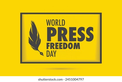 World press freedom day concept vector illustration. World Press Freedom Day or World Press Day to raise awareness of the importance of freedom of the press. End Impunity for Crimes against Journalism