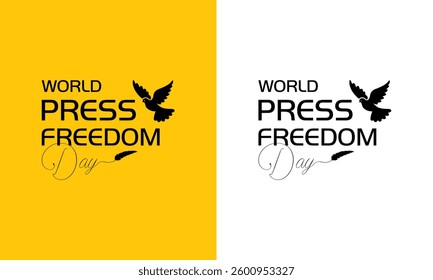 World press freedom day concept Vector illustration of background. World Press Freedom Day is observed annually on May 3rd. Criminalizing journalism crimes should end with impunity. Design for Banner.