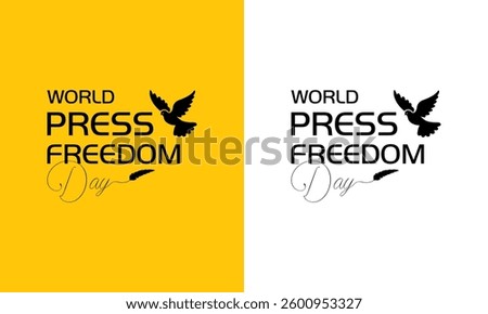 World press freedom day concept Vector illustration of background. World Press Freedom Day is observed annually on May 3rd. Criminalizing journalism crimes should end with impunity. Design for Banner.