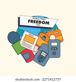 WORLD PRESS FREEDOM DAY DESIGN POSTER