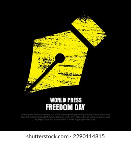 World press freedom day design vector suitable for poster, social media, banner, flyer and backdrop 