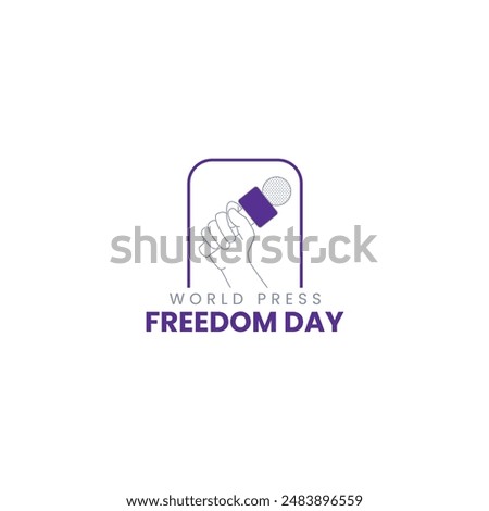 World press freedom day design, Mic, News, Anchor, Newscaster 