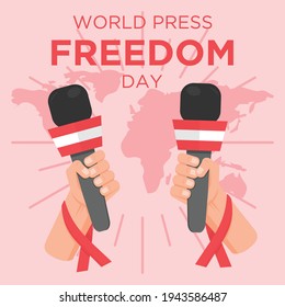 Flachbild-Design des Weltpreises der Pressefreiheit