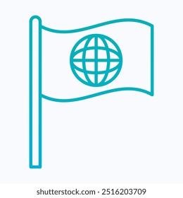 día mundial de la libertad de prensa, ícono del Vector de la bandera de noticias global, ícono de Vector degradado lineal aislado.