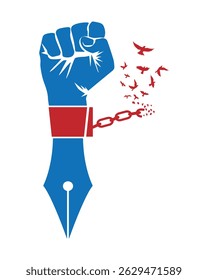World Press Freedom Day Icon, Vector illustration, World Press Freedom Day or World Press Day to raise awareness of the importance of freedom of the press