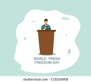 world press freedom day illustration