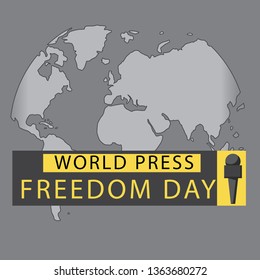 world press freedom day logo design illustration - Vector